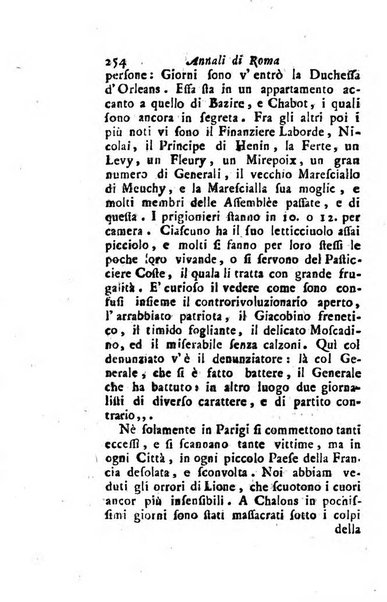 Annali di Roma opera periodica del sig. ab. Michele Mallio