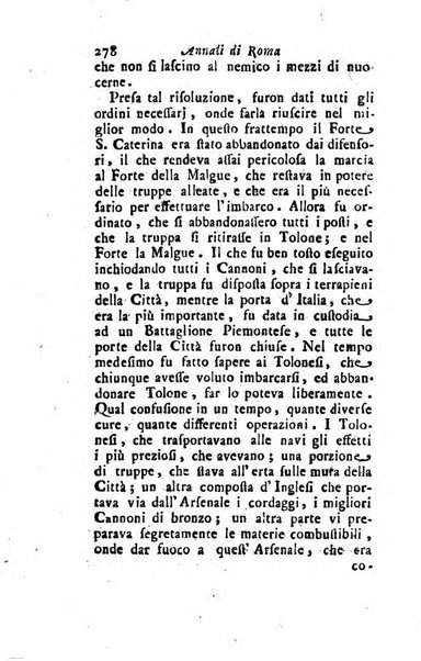 Annali di Roma opera periodica del sig. ab. Michele Mallio