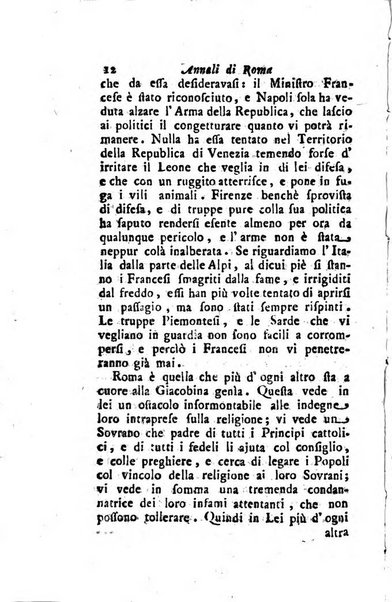 Annali di Roma opera periodica del sig. ab. Michele Mallio