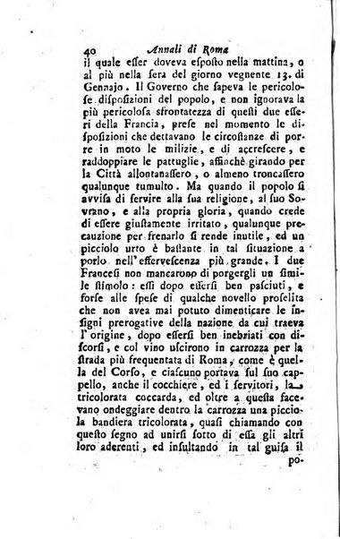 Annali di Roma opera periodica del sig. ab. Michele Mallio