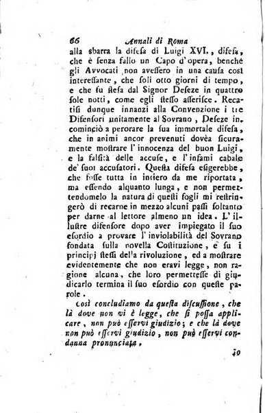 Annali di Roma opera periodica del sig. ab. Michele Mallio