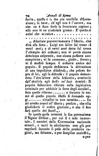 Annali di Roma opera periodica del sig. ab. Michele Mallio