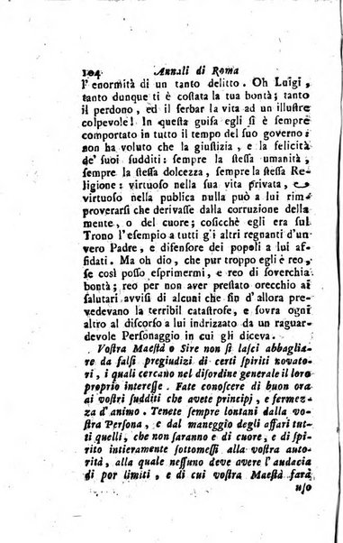 Annali di Roma opera periodica del sig. ab. Michele Mallio