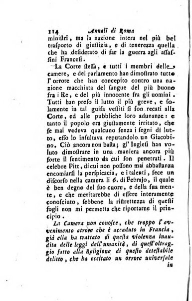 Annali di Roma opera periodica del sig. ab. Michele Mallio