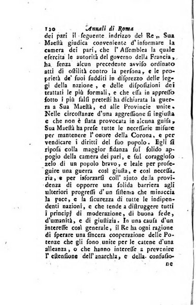 Annali di Roma opera periodica del sig. ab. Michele Mallio