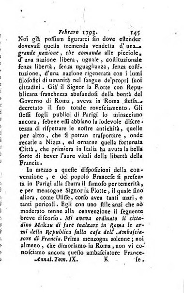 Annali di Roma opera periodica del sig. ab. Michele Mallio