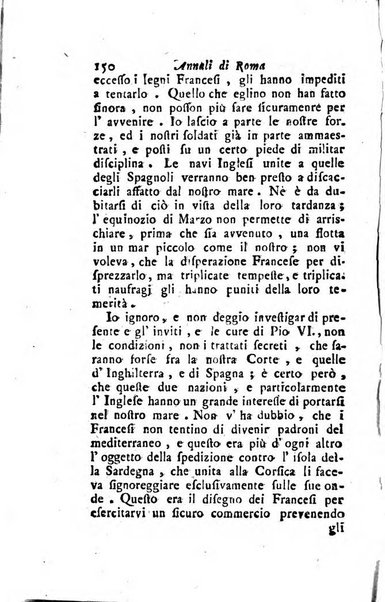 Annali di Roma opera periodica del sig. ab. Michele Mallio