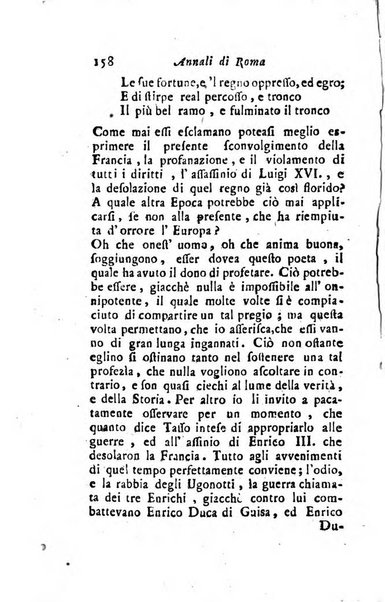 Annali di Roma opera periodica del sig. ab. Michele Mallio