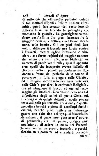 Annali di Roma opera periodica del sig. ab. Michele Mallio