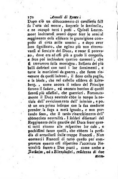 Annali di Roma opera periodica del sig. ab. Michele Mallio