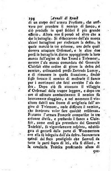 Annali di Roma opera periodica del sig. ab. Michele Mallio