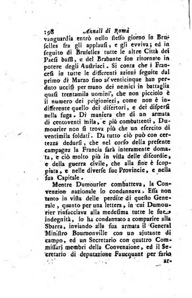 Annali di Roma opera periodica del sig. ab. Michele Mallio