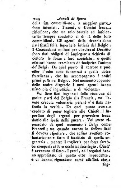 Annali di Roma opera periodica del sig. ab. Michele Mallio