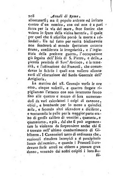 Annali di Roma opera periodica del sig. ab. Michele Mallio