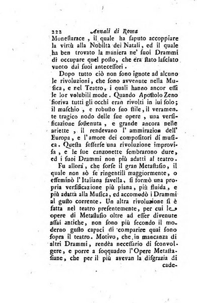 Annali di Roma opera periodica del sig. ab. Michele Mallio