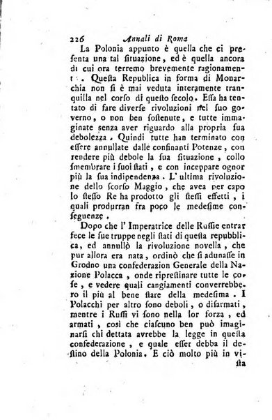 Annali di Roma opera periodica del sig. ab. Michele Mallio