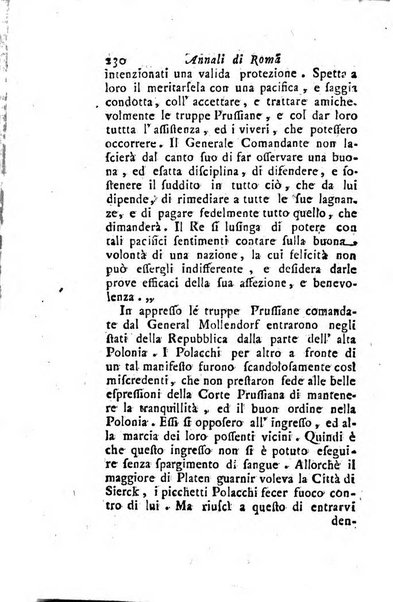 Annali di Roma opera periodica del sig. ab. Michele Mallio