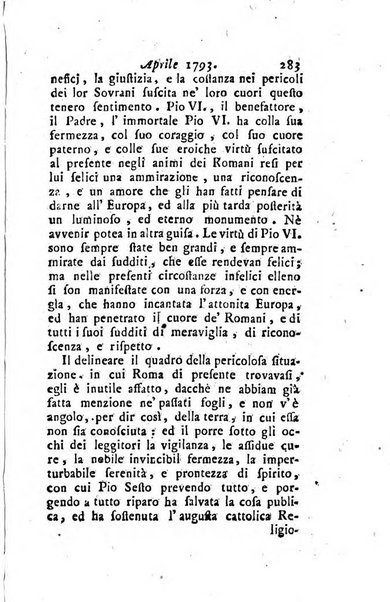 Annali di Roma opera periodica del sig. ab. Michele Mallio