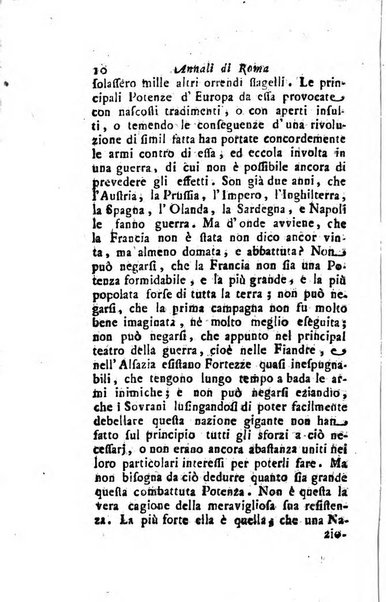 Annali di Roma opera periodica del sig. ab. Michele Mallio