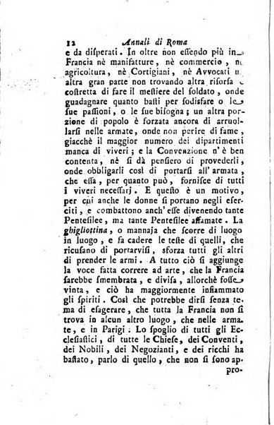 Annali di Roma opera periodica del sig. ab. Michele Mallio