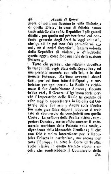 Annali di Roma opera periodica del sig. ab. Michele Mallio