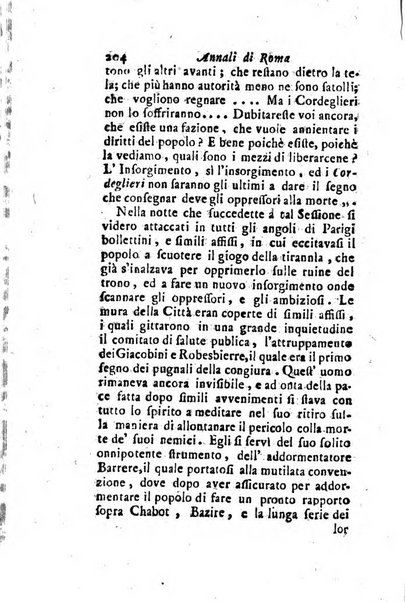 Annali di Roma opera periodica del sig. ab. Michele Mallio