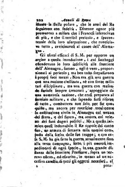 Annali di Roma opera periodica del sig. ab. Michele Mallio