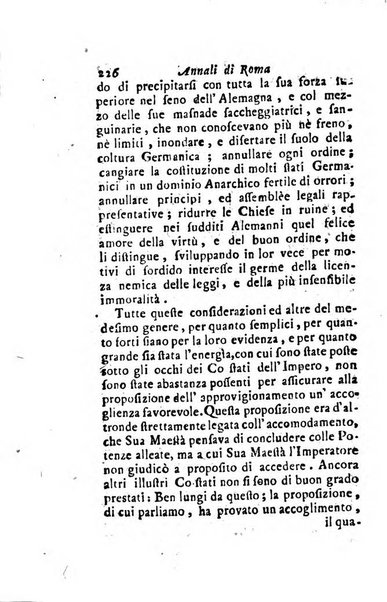 Annali di Roma opera periodica del sig. ab. Michele Mallio