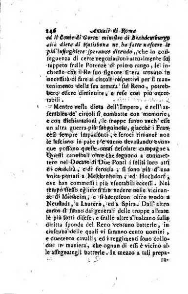 Annali di Roma opera periodica del sig. ab. Michele Mallio