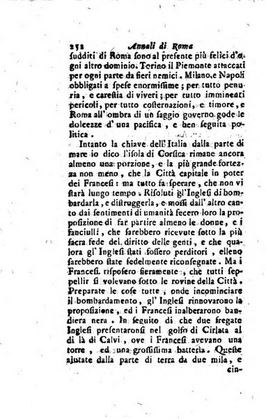 Annali di Roma opera periodica del sig. ab. Michele Mallio