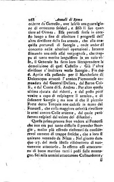 Annali di Roma opera periodica del sig. ab. Michele Mallio