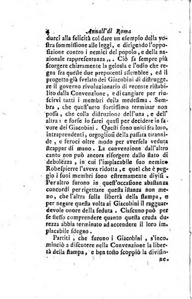 Annali di Roma opera periodica del sig. ab. Michele Mallio