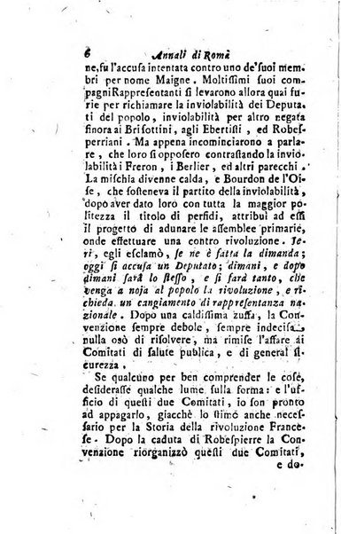 Annali di Roma opera periodica del sig. ab. Michele Mallio