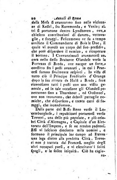 Annali di Roma opera periodica del sig. ab. Michele Mallio