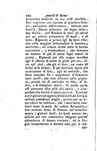 Annali di Roma opera periodica del sig. ab. Michele Mallio