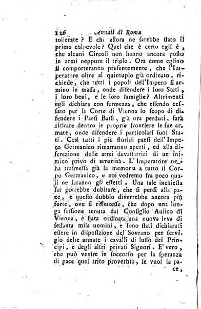 Annali di Roma opera periodica del sig. ab. Michele Mallio