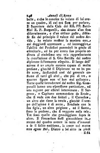 Annali di Roma opera periodica del sig. ab. Michele Mallio