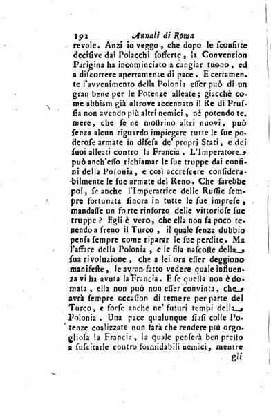 Annali di Roma opera periodica del sig. ab. Michele Mallio