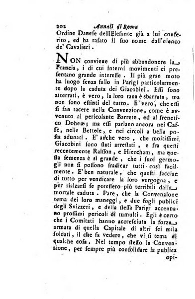 Annali di Roma opera periodica del sig. ab. Michele Mallio