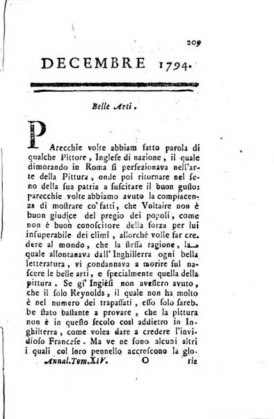 Annali di Roma opera periodica del sig. ab. Michele Mallio