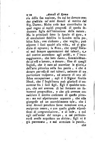 Annali di Roma opera periodica del sig. ab. Michele Mallio