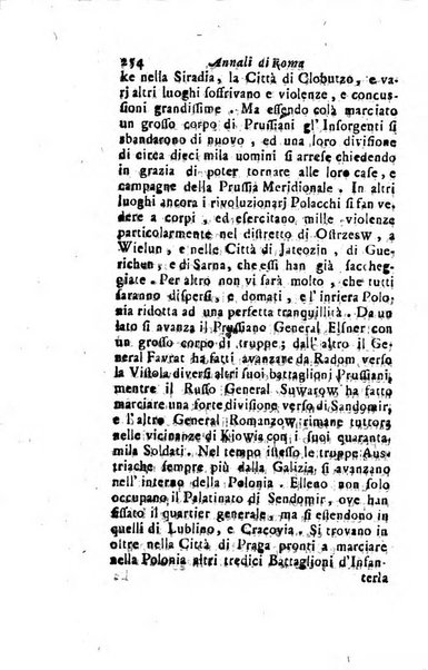 Annali di Roma opera periodica del sig. ab. Michele Mallio