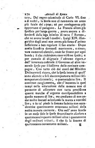 Annali di Roma opera periodica del sig. ab. Michele Mallio