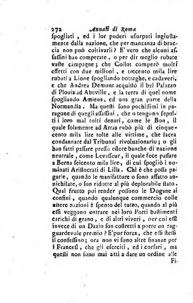 Annali di Roma opera periodica del sig. ab. Michele Mallio