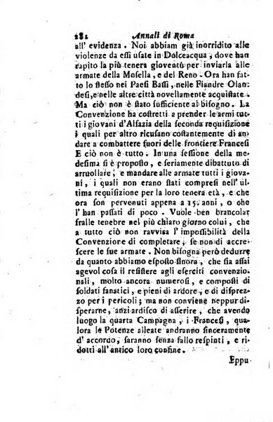 Annali di Roma opera periodica del sig. ab. Michele Mallio