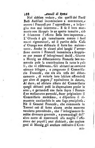 Annali di Roma opera periodica del sig. ab. Michele Mallio