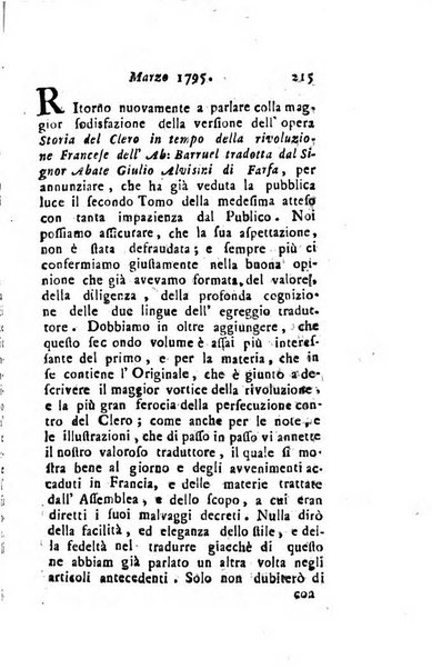 Annali di Roma opera periodica del sig. ab. Michele Mallio