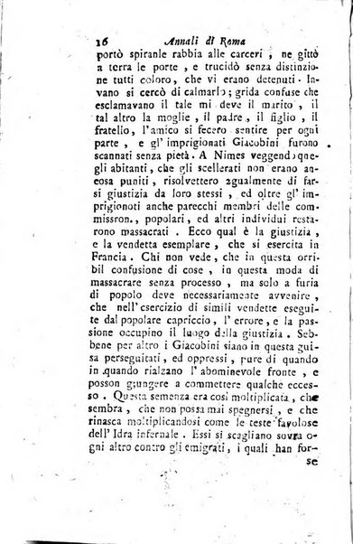 Annali di Roma opera periodica del sig. ab. Michele Mallio