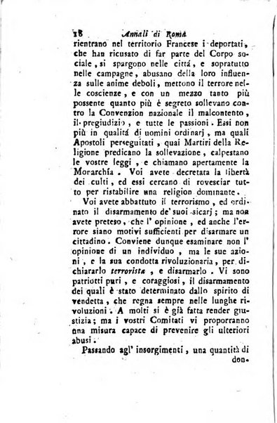 Annali di Roma opera periodica del sig. ab. Michele Mallio