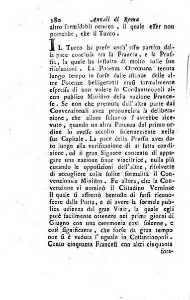 Annali di Roma opera periodica del sig. ab. Michele Mallio